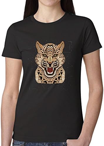 Leopard B4o Prints Women's O Neck T Shirts Black