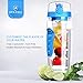 OMorc Sport Fruit Infuser Water Bottle, Toxin-Free, Shatter-Resistant and Impact-Resistant with Cleaning Brush, Ideal for Your Office and Home, 32 oz./900 mL, Blue