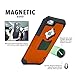 Rokform iPhone 8 & 7 Rugged Series Military Grade Magnetic Protective Phone Case with twist lock & universal magnetic car mount (Orange)