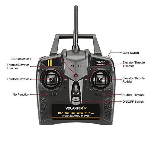 FUNTECH RC Airplane Remote Control Airplane 3 Channel with 2.4ghz Radio