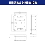 Supertool ABS Project Box IP67 Waterproof Electronic Junction Box DIY view 2