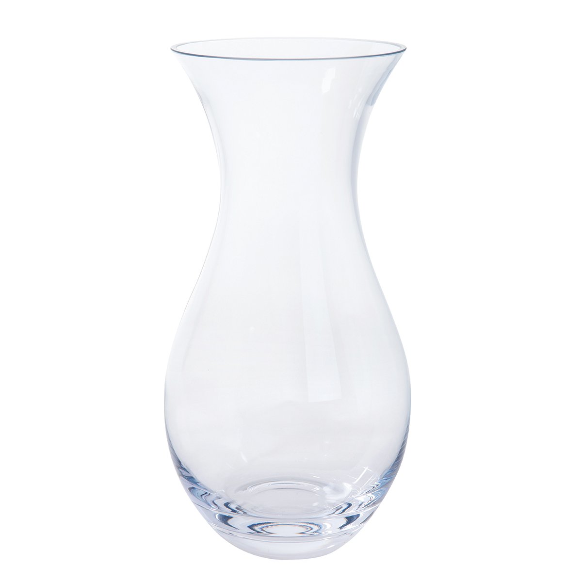 Dartington Crystal Flower Garden Foliage Vase, Single | A tall waisted vase shape | 290mm (h) | Adorable vases that make the perfect home décor addition | Gift for family or friends