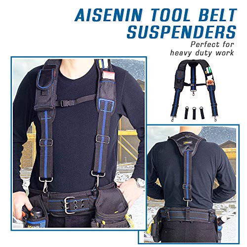 AISENIN Tool Belt Suspenders, Tool Pouch Suspenders for Tool Belt