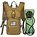 Gelindo Military Tactical Hydration Backpack with 2L Water Bladder Light Weight, MOLLE Tactical Assault Pack for Hiking Biking Running Walking Climbing Outdoor Travel(Khaki)