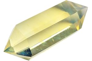 Wixine 1Pcs Natural Citrine Melting Stone Quartz Crystal Obelisk Point Wand Healing Reiki