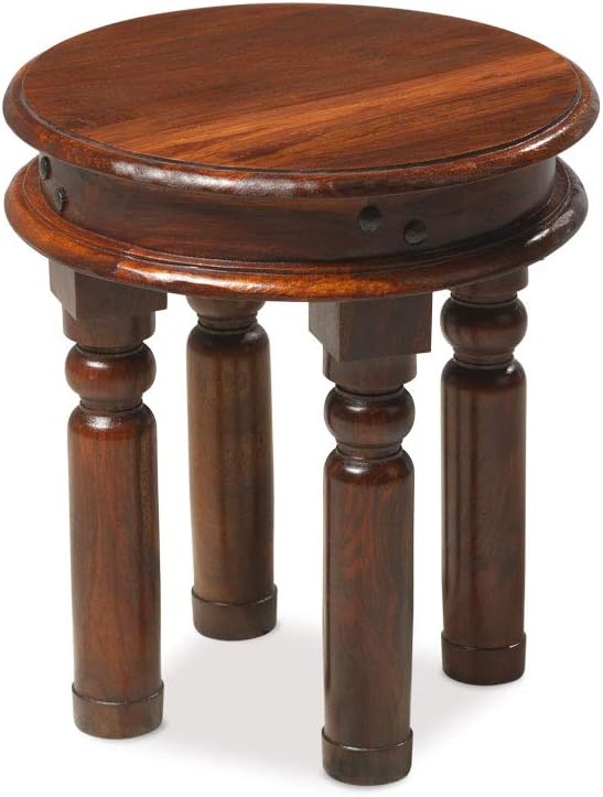 Jali Sheesham Round Thakat Coffee Table (40x46) - Furniture