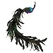 Kurt Adler Large Purple/Blue Feather Peacock on Clip, Multicolor, 26 Inches