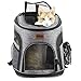 RETRO PUG Cat Carrier Backpack - Front Pack - Airline Approved - Strap Adjustable - Pet Carriers for Small Dogs and Cats - Travel, Hiking, Outdoor with Dog - Include Fleece Pad - Up to 10 lbs