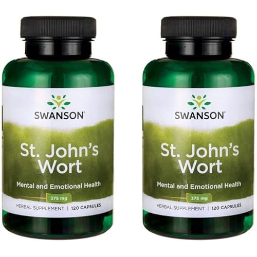 Swanson St. John's Wort 375 mg 120 Caps 2 Pack