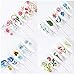 24 Sheets Nail Art Stickers Flower Designs Nail Decals Water Transfer Nail Art Supplies Sliders for Women Acrylic Nails Decorations Manicure Tips Wraps Accessories Floral Butterfly Patterns Set Decor