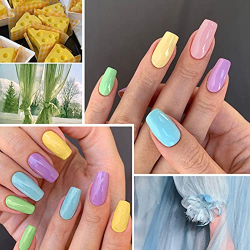 Pastel Gel Nail Polish Set,LILYCUTE 12 Colors Summer Gel Polish Set