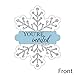 Big Dot of Happiness Winter Wonderland - Shaped Fill-in Invitations - Snowflake Holiday Party and Winter Wedding Invitation Cards with Envelopes - Set of 12