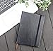 Thick Paper Notebook -A5 Black Faux Leather Journal-(2-Pack) Large Lined College Ruled 120 GSM, Fountain Pen Writing Notebook Pockets. Bleed Proof, Personal, Vegan, PU, Pen Holder, Table of Contents