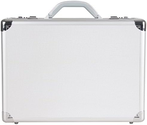 Heritage Travelware Aluminum Single Compartment 17.3" Combination Lock Laptop Briefcase Attaché, Silver