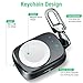 Wireless iPhone Watch Charger [ MFi Certified], Portable iwatch Charger 700mAh Smart Keychain Power Bank, Compatible Watch Series 4, 3, 2, 1 & Nike 38/42mm Watch Charger for Travel