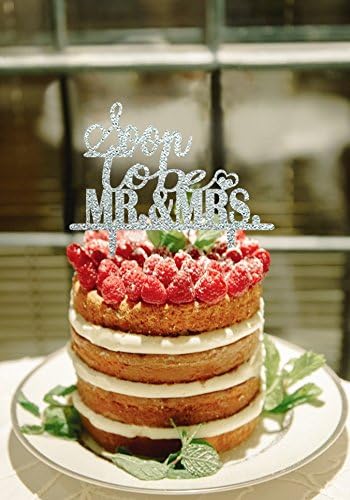Soon to Be Mr and Mrs Wedding Cake Toppers Bridal Shower Cake Topper for Cake Decorations