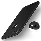 iPhone 7 Case, Yihailu Smoothly Rock Sand Matte Shield Hard Cover Skin Shockproof Ultra Thin Slim Full Body Protective Scratch Resistant Slip iPhone7 Cover (Frosted Black)