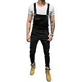 men's fashion denim overalls