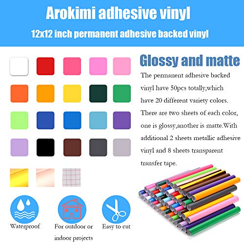 Permanent Adhesive Backed Vinyl Sheets 12"x12" (50PC) Pricepulse