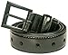 Metal Free 30 mm Leather Belt with Airport Friendly Nickel Free Black Buckle - hypoallergenic and goes easily through metal detectors