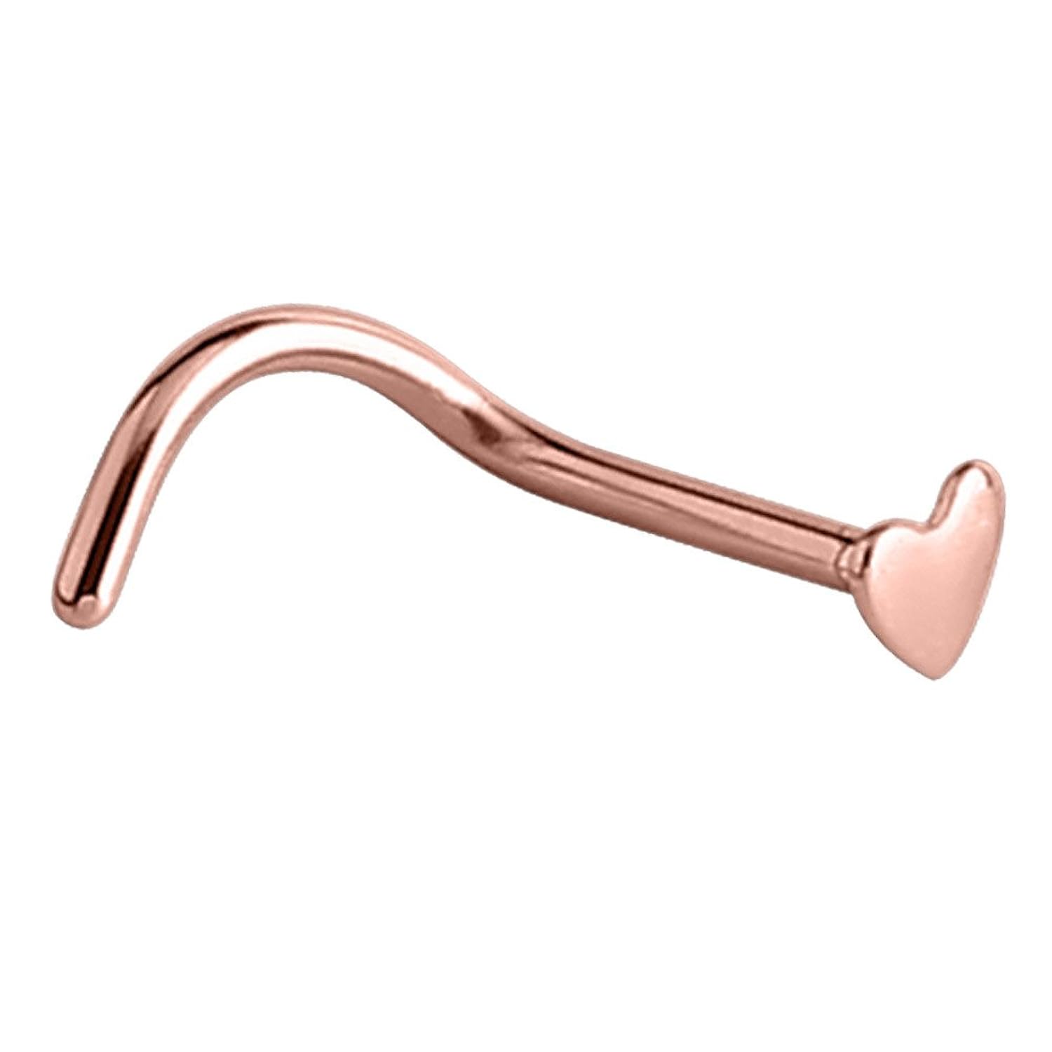 TDi cuerpo joyas Rose oro acero de nariz PVD de color oro