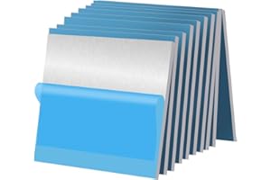 Tynulox 6061 Aluminum Sheet 1/16" x 4" x 4", 10 Pcs, No Scratch Aluminum Plates Double-Sided Film Aluminum Bars for Jewelry, 
