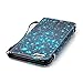 iPhone 5S Case, iPhone 5 Wallet Case, Firefish [Kickstand] [Shock Absorbent] Double Protective Case Flip Folio Slim Magnetic Cover with Wrist Strap for Apple iPhone 5/5S/SE-Starry