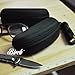 BIRCH’s Portable Zipper Eye Glasses Sunglasses Hard Case Protector (2 Pack)