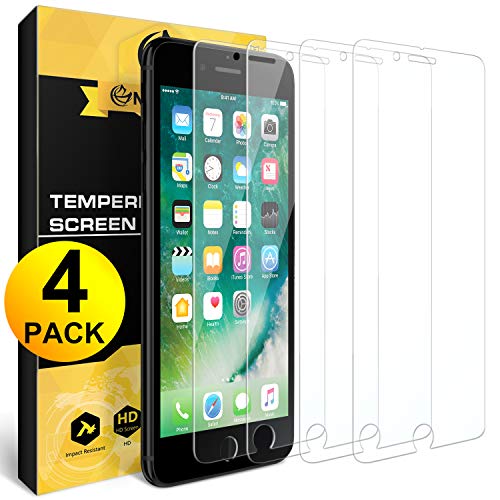 [4 Pack] for iPhone 8 / iPhone 7 Screen Protector, Nearpow [Tempered Glass] Screen Protector with [9H Hardness] [Crystal Clear] [Easy Bubble-Free Installation] [Scratch Resist] - Thumbnail 7