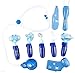 WolVol (Set of 45 Pretend & Play Doctor Set for Kids with Electric Stethoscope Toy and Medical Doctor's Equipment, Lights and Sounds