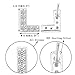 EVER FAITH 925 Sterling Silver Pave Cubic Zirconia Fashion Initial Alphabet Letter L Stud Earrings Clear