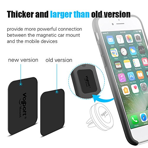 Mount-Metal-Plate-Volport-8-Pack-Universal-Metal-Plate-with-Adhesive-for-Magnet-Mount-Magnetic-Phone-Car-Mount-Holder-Cradle-4-Rectangle-and-4-Round