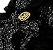 ShariRose Black Headscarf Pre tied Tichel Bandana Headcover for Women Soft Cotton Head wear (Black silver knit wrap)