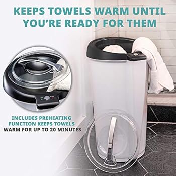 Ivation Towel Warmer Large Bucket Style Luxury Heater With Lockable Lid Fits Up To Two 40a A A X 70a A A Oversized Bath Sheet Towels Buy Online At Best Price In Uae