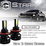 Stark APX 90W 9600LM 3-Sided LED Light 6000K White High Power Kit Dual Hi/Lo Beam Headlight Replace Halogen Bulbs - H13 (9008)