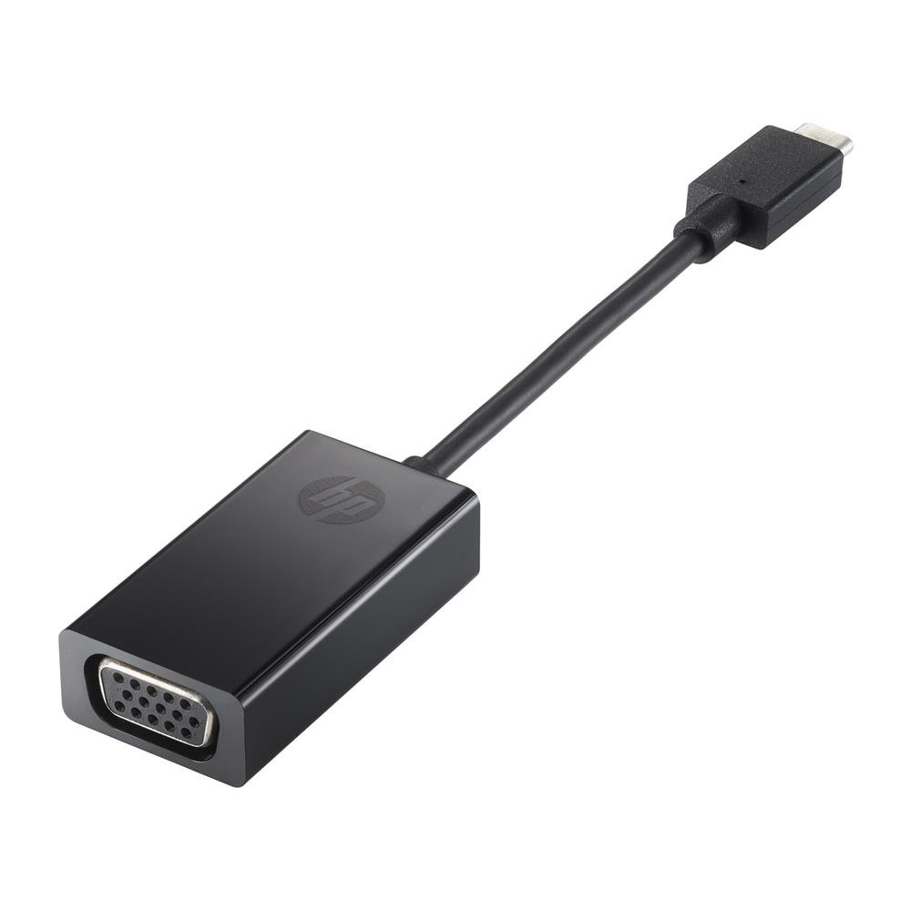 HP USB-C to VGA Adapter USB-C VGA Black - cable interface/gender adapt