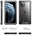 iPhone 11 Pro Max Case, Poetic Full-Body Hybrid Shockproof Ruggec Clear Bumper Cover, Built-in-Screen Protector, Guardian Series, Case for Apple iPhone 11 Pro Max (2019) 6.5 Inch, Black/Clear