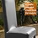 YISUN Dining Chair Covers, Solid Pu Leather Waterproof and Oilproof Stretch Dining Chair Protector Cover Slipcover (Pure Grey, 4 Pack)