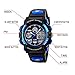 LIGE Electronic Led Display Sport Watch Kids Black Blue