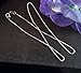 .925 Italian Sterling Silver Box Chain Necklace, 1.2 mm in Width, 30 Inches in Length