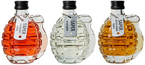 Saper Vodka in Holzkiste (3 x 0.2 l) – Bild 3