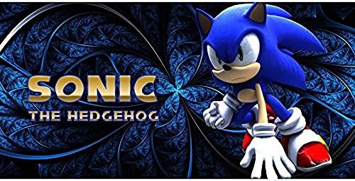 Soft Microfiber Sonic the Hedgehog Printed Custom Bath Towel Swim Gym Camping Travel Sport Spa Drying Towels Beach Serviette