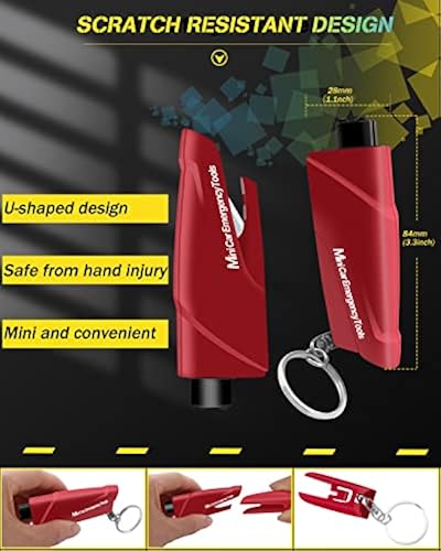 YONGMING 2 Pack Emergency Car Seatbelt Cutter And Glass