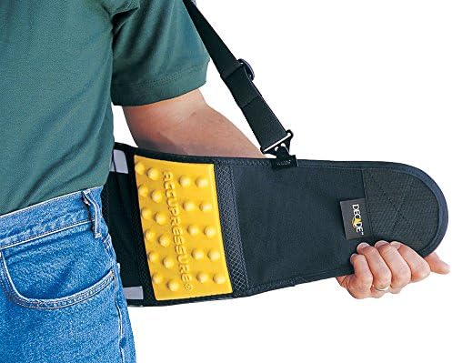 Decade 48033 Accupressure Back Support, Large, Black