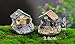 SUN-E 8pcs(Random Color) in Set Moss Fairy Miniature Fairy Garden Stone House Statue Home Decoration Outdoor Decor