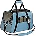 Paws & Pals Airline Approved Pet Carriers with Fleece Bed For Dog & Cat, Large, Mineral Blue
