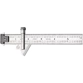 Starrett Drill Point Gauge, Adjustable Bevel, Stainless Steel | High-Precision Measuring Tool, For Professional Machinists, Accurate Angle Setting, For Machinists, 22C