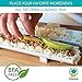 Chefoh All-In-One Sushi Making Kit | Sushi Bazooka, Sushi Mat & Bamboo Chopsticks Set | DIY Rice Roller Machine | Very Easy To Use | Food Grade Plastic Parts Only | Must-Have Kitchen Appliance