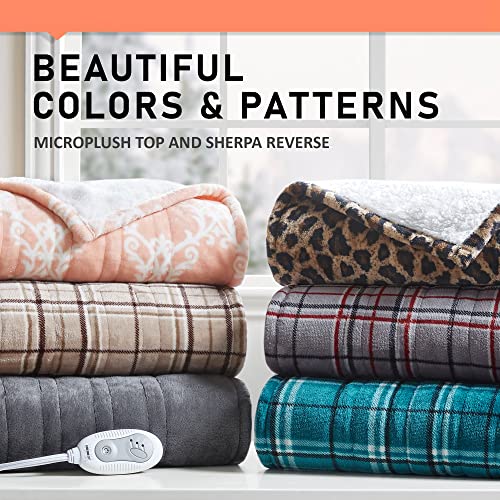 Degrees of Comfort Pink Sherpa Heated Blanket Wrap, Cozy & Snuggy