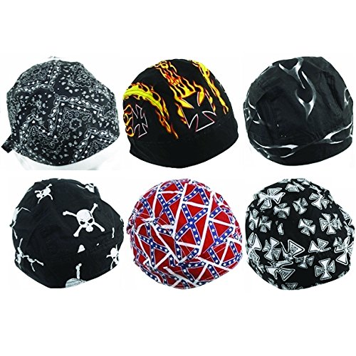 biker skull caps